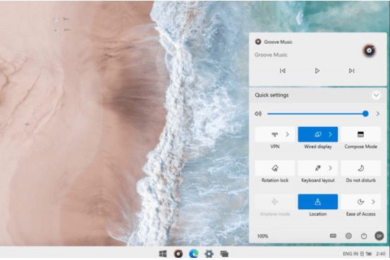 New Action Center Windows 11 Feature
