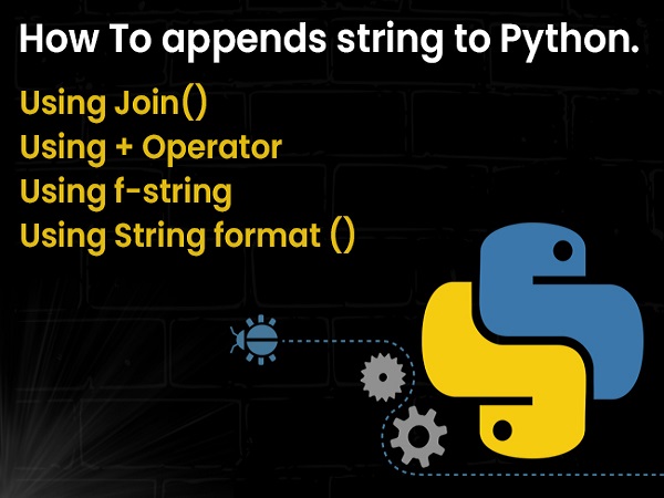 Methods to append string to Python